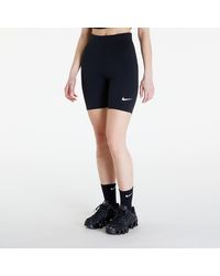 Nike - Sportswear Classics High-waisted 8" Biker Shorts Black/ Sail - Lyst