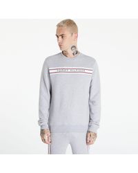 Tommy Hilfiger - Signature Tape Logo Sweatshirt Grey - Lyst