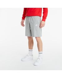 Nike Sportswear Club Shorts Dk Grey Heather/ White - Grau