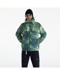 Nike - Acg "rope De Dope" Therma-fit Adv Allover Print Jacket Vintage Green/ Summit White - Lyst