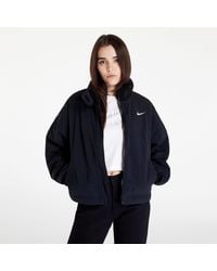 Nike Sportswear Essential Woven Fleece-lined Jacket Black - Blauw