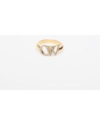 Off-White c/o Virgil Abloh - Anello Ow Ring With Strass - Lyst
