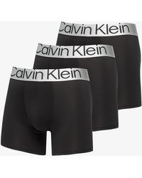 Calvin Klein - Reconsidered Steel Microfiber Boxer Brief 3 Pack - Lyst