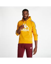 yellow kappa hoodie mens