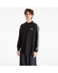 Y-3 - T-Shirt 3-Stripes Long Sleeve Tee Off - Lyst