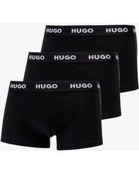 BOSS by HUGO BOSS Logo-Waistband Trunks 3-Pack Black - Noir