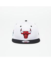 KTZ - Chicago Bulls Crown Patch 9fifty Snapback Cap Optic / Black - Lyst