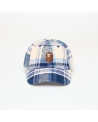 A Bathing Ape - Bape Check Panel Cap - Lyst