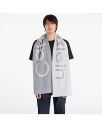 Calvin Klein - Sciarpa Bold Logo 2-Tone Wool Scarf - Lyst