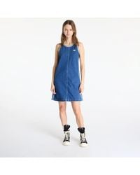 adidas Originals - Adidas adicolor denim 3 stripes tank dress blue/ indigo denim s - Lyst