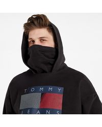 Tommy Hilfiger Tommy Jeans Reflective Flag Hoodie Black - Nero