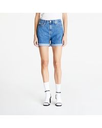 Calvin Klein - Jeans Mom Short Denim Medium - Lyst