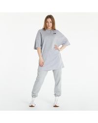 The North Face - W S/S Tee Dress Tnf Light Grey Heather - Lyst