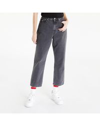 Tommy Hilfiger Tommy Jeans Harper High Rise Flare Ankle Jeans White | Lyst
