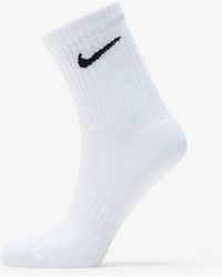 Nike Everyday Cush 3-Pack Crew Socks White/ Black - Blanc