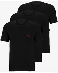 BOSS - Crew neck cotton t-shirt 3-pack - Lyst