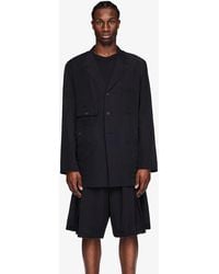 Y-3 - Jas Crinkle Viscose Chore Coat/ Night - Lyst