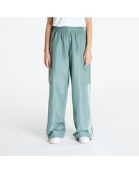 Adidas originals adicolor three sales stripe cigarette pant in green