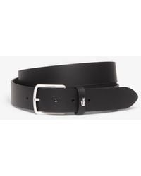 Lacoste - Ceinture raw edges stitched belt 110 - Lyst