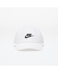 Nike - Club unstructured futura wash cap white/ black - Lyst