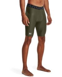 Under Armour - Heatgear Kompressions-Shorts (15 Cm) Für Herren Marine Od Weiß - Lyst