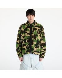A Bathing Ape - Veste abc camo boa reversible jacket m m - Lyst