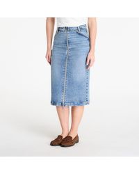 Calvin Klein - Jeans Denim Zip Front Skirt - Lyst
