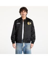 Mitchell & Ness - Jacke Nhl Team Leader Satin Current Logo Blackhawks Bomber - Lyst