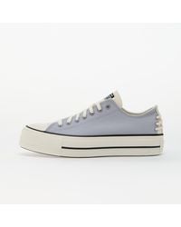 Converse - Baskets chuck taylor all star lift ox lavender trek/ black/ egret eur 36.5 - Lyst