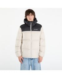 Columbia - Jas Puffect Ii Hooded Jacket Dark Stone/ Shark - Lyst