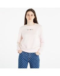 Tommy Hilfiger - Regular color serif sweatshirt faint pink - Lyst