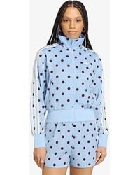 adidas Originals - Jas Adidas Satin Polka Dots Tt Track Top - Lyst