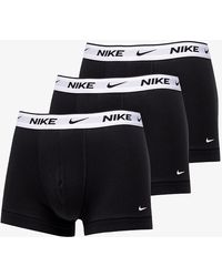 Nike - Everyday Cotton Stretch Trunk 3-pack Black/ White - Lyst