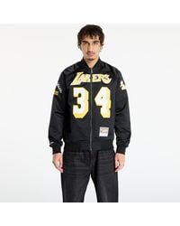 Mitchell & Ness - Veste nba maxxed out satin jacket lakers shaquille o'neal l - Lyst