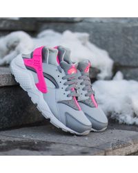 pink grey and white huaraches