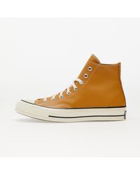 Converse - Chuck 70 Leather Golden Tan/ Black/ Egret - Lyst