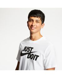 Nike Just Do It Swoosh T-Shirt - Weiß
