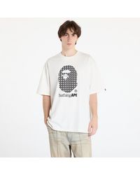 A Bathing Ape - Maglietta Sta Houndstooth By Bathing Ape Relaxed Fit Tee M - Lyst
