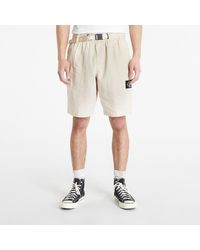 Calvin Klein - Jeans Linen Belted Shorts - Lyst