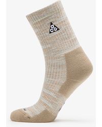 Nike - Acg Everyday Cushioned Crew Socks 1-pack Light Bone/ Volt/ Khaki/ Black S - Lyst