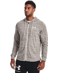 Under Armour - Rival terry mit durchgehendem zip - Lyst