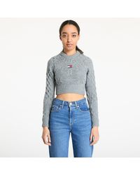 Tommy Hilfiger - Sweater Tommy Jeans Badge Star Cable Sweater - Lyst