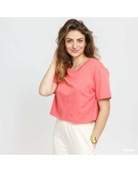 Nike - Sportswear crop short sleeve tee print pink - Lyst
