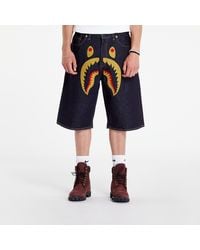 A Bathing Ape - Kurze Hosen Shark Denim Shorts - Lyst