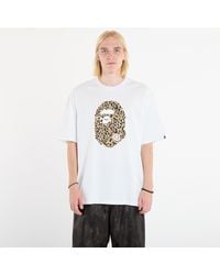 A Bathing Ape - T-Shirt Wild Leopard Pattern Ape Head Relaxed Fit Tee - Lyst