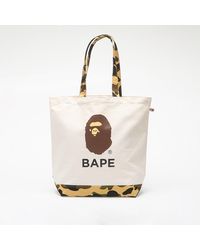 A Bathing Ape Ape Head Shoulder Bag in Brown Lyst