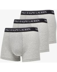 Ralph Lauren - Stretch Cotton Classic Trunks 3-pack Grey - Lyst