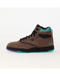 Reebok - Baskets bb 4000 ii mid brown/ black/ unleashed green eur 37.5 - Lyst