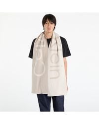 Calvin Klein - Sciarpa Bold Logo 2-Tone Wool Scarf - Lyst