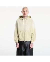 Brain Dead - Sweatshirt Padded Elbow Zip-Up Hoodie - Lyst